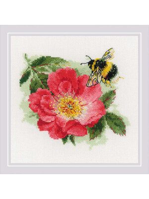 RIOLISf Borduurpakket Furry Bumblebee - RIOLIS RIOLISf Borduurpakket Furry Bumblebee - RIOLIS
