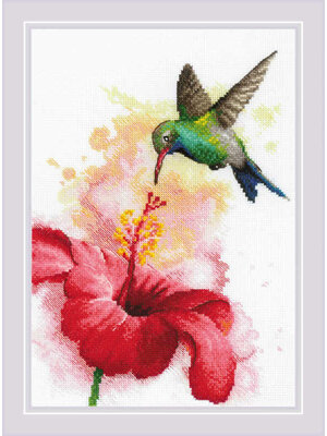 RIOLISf Borduurpakket Hummingbird - RIOLIS RIOLISf Borduurpakket Hummingbird - RIOLIS