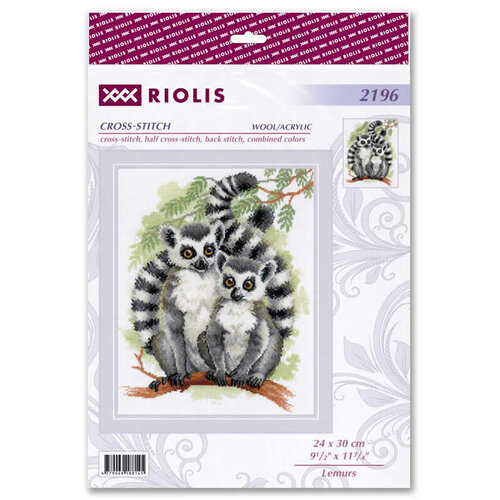 RIOLIS Borduurpakket Lemurs - RIOLIS