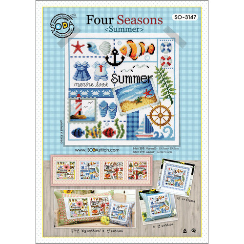 Soda Stitch Borduurpatroon Four Seasons - Summer - Soda Stitch