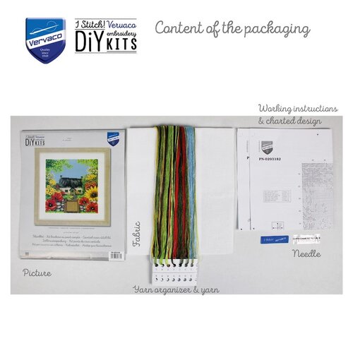 Vervaco Telpakket kit 4 seizoenen zomer Vervaco Telpakket kit 4 seizoenen zomer