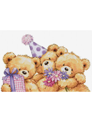 Luca-S Borduurpakket Three Party Bears - Luca-S