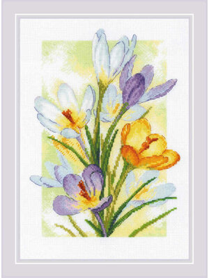 RIOLISf Borduurpakket Spring Glow - Crocuses - RIOLIS RIOLISf Borduurpakket Spring Glow - Crocuses - RIOLIS