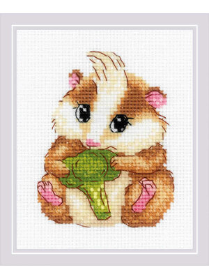RIOLISf Borduurpakket Cute Hamster - RIOLIS RIOLISf Borduurpakket Cute Hamster - RIOLIS