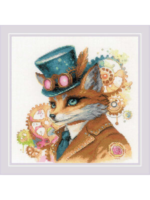 RIOLISf Borduurpakket Steampunk Fox - RIOLIS RIOLISf Borduurpakket Steampunk Fox - RIOLIS