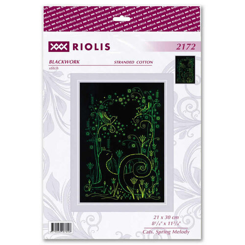 RIOLIS Borduurpakket Cats - Spring Melody - RIOLIS