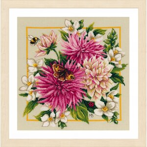 Lanarte Telpakket kit Roze dahlia