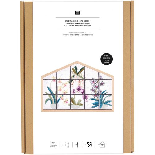 Rico Design Borduurpakket Orchideen - Groot