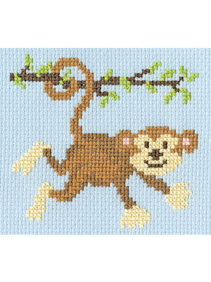 Bothy Threads Borduurpakket Little Stitchers Skip - Monkey Mayhem - Bothy Threads