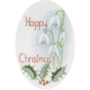 Bothy Threads Borduurpakket Christmas Card - Snowdrops - Bothy Threads