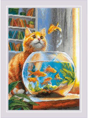 RIOLISf Borduurpakket Ginger Observer - RIOLIS RIOLISf Borduurpakket Ginger Observer - RIOLIS