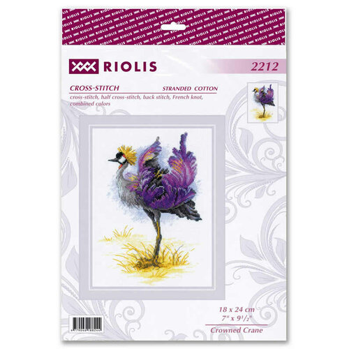 RIOLIS Borduurpakket Crowned Crane - RIOLIS