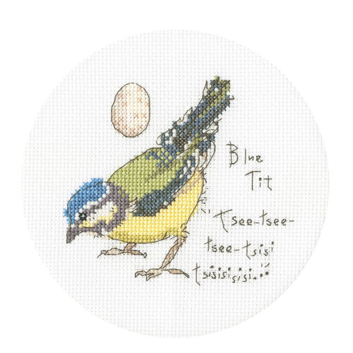 Bothy Threads Borduurpakket Madeleine Floyd - Little Blue Tit - Bothy Threads Bothy Threads Borduurpakket Madeleine Floyd - Little Blue Tit - Bothy Threads