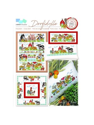 Lindner’s Kreuzstiche Patroon Lindner 155 - Dorfidylle