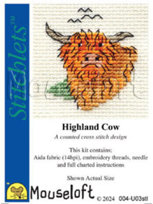Mouseloft Borduurpakket Highland Cow - Mouseloft