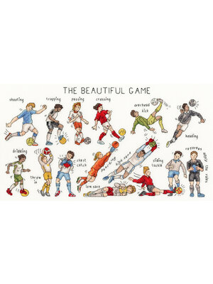 Bothy Threads Borduurpakket Peter Smith - The Beautiful Game - Bothy Threads