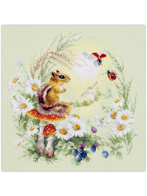 Magic Needle CI Borduurpakket Meadow Stories - Chipmunk - Magic Needle