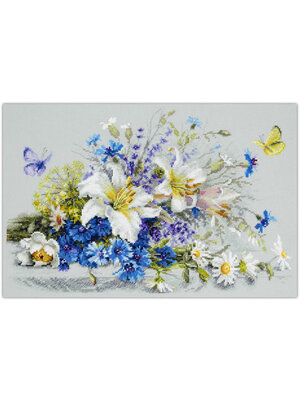 Magic Needle CI Borduurpakket Lilies and Cornflowers - Magic Needle