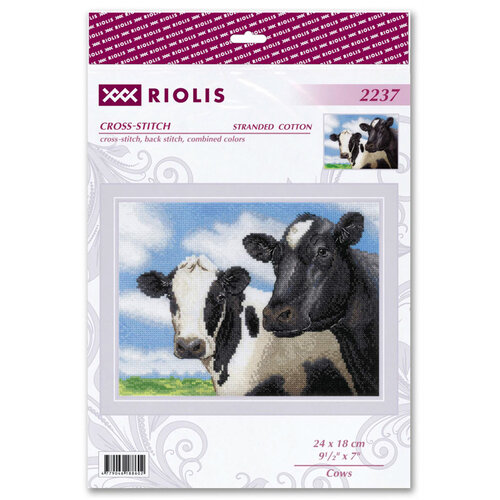 RIOLIS Borduurpakket Cows - RIOLIS
