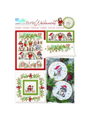 Lindner’s Kreuzstiche Patroon Lindner 160 - Bonte Kerst