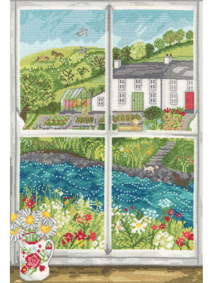 Bothy Threads Borduurpakket Lizzie Spikes - Daisy Window - Bothy Threads