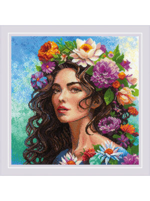 RIOLISf Borduurpakket Floral Muse - RIOLIS