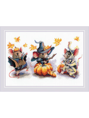 RIOLISf Borduurpakket Spooky Mouse Trio - RIOLIS