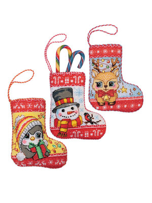 RIOLISf Borduurpakket Christmas Stockings - RIOLIS