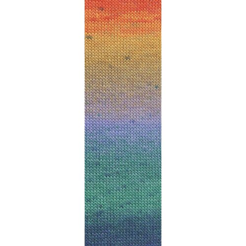 Lang Yarns Lang Yarns Mille Colori Socks&Lace Luxe 859.0208 - Blauw/Groen/Rood