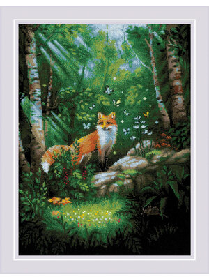 RIOLISf Borduurpakket Fox in the Forest - RIOLIS