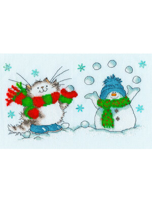 Bothy Threads Borduurpakket The Margaret Sherry Collection - It's Snow Fun Without You - Bothy Threads