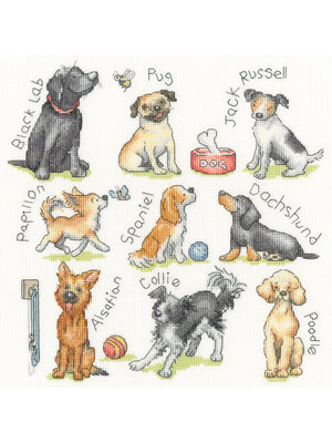 Bothy Threads Borduurpakket Kate Garrett - Woof! - Bothy Threads Bothy Threads Borduurpakket Kate Garrett - Woof! - Bothy Threads