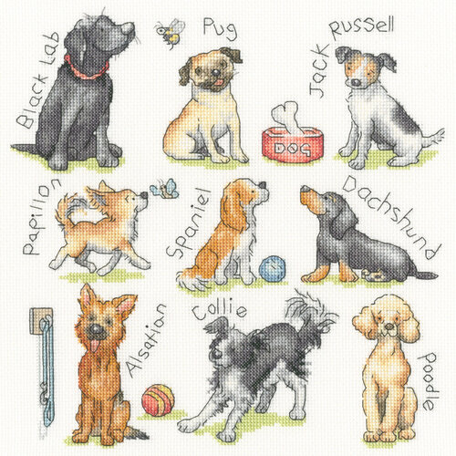 Bothy Threads Borduurpakket Kate Garrett - Woof! - Bothy Threads Bothy Threads Borduurpakket Kate Garrett - Woof! - Bothy Threads