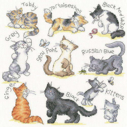 Bothy Threads Borduurpakket Kate Garrett - Meow! - Bothy Threads Bothy Threads Borduurpakket Kate Garrett - Meow! - Bothy Threads
