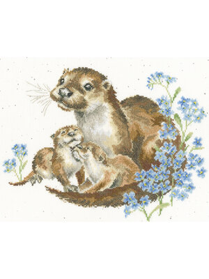 Bothy Threads Borduurpakket Hannah Dale - Otterly Adorable - Bothy Threads Bothy Threads Borduurpakket Hannah Dale - Otterly Adorable - Bothy Threads