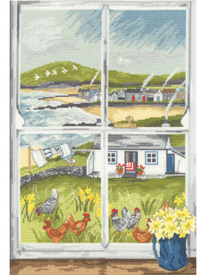 Bothy Threads Borduurpakket Lizzie Spikes - Primrose Window - Bothy Threads Bothy Threads Borduurpakket Lizzie Spikes - Primrose Window - Bothy Threads