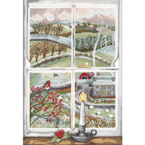 Bothy Threads Borduurpakket Lizzie Spikes - Rosehip Window - Bothy Threads Bothy Threads Borduurpakket Lizzie Spikes - Rosehip Window - Bothy Threads