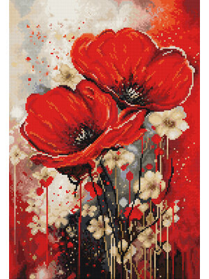 Luca-S Borduurpakket The Dance of The Poppies - Luca-S