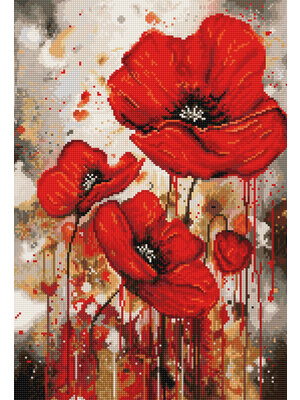 Luca-S Borduurpakket The Vibration of Poppies - Luca-S