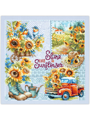 Magic Needle Borduurpakket Shine like a Sunflower! - Magic Needle Magic Needle Borduurpakket Shine like a Sunflower! - Magic Needle