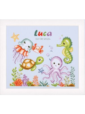 Vervaco Official Telpakket kit Zeedieren