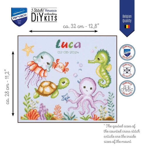 Vervaco Telpakket kit Zeedieren