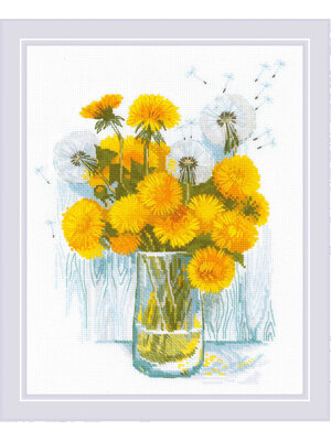 RIOLISf Borduurpakket Sunny Dandelions - RIOLIS