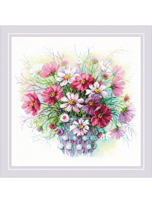 RIOLISf Borduurpakket Watercolor Cosmos - RIOLIS