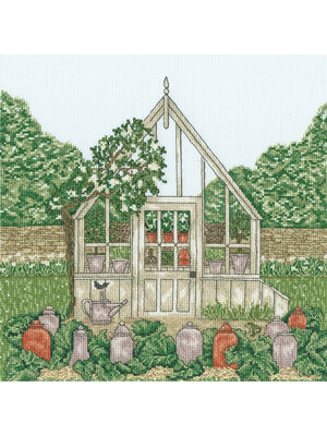 Bothy Threads Borduurpakket Sally Swannell - A Country Estate: Greenhouse - Bothy Threads
