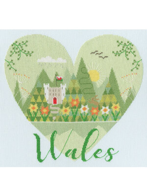Bothy Threads Borduurpakket Hilary Yafai - Heart Of Wales - Bothy Threads