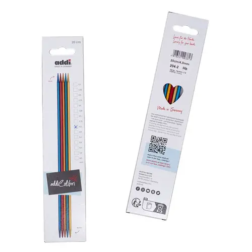 Addi Addi Vernieuwde Colibri Sokkennaalden 20 - 23 cm - van 2 t/m 5 mm  - NIEUW