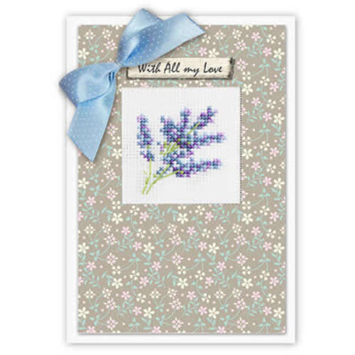 Luca-S Borduurpakket Kaart Flower - Luca-S Luca-S Borduurpakket Kaart Flower - Luca-S