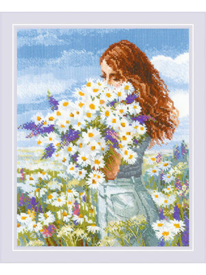 RIOLISf Borduurpakket Chamomile Happiness - RIOLIS RIOLISf Borduurpakket Chamomile Happiness - RIOLIS