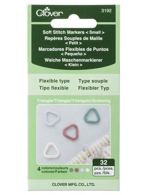 Clover Clover Soft Stitch markers Triangle S - 32 stuks